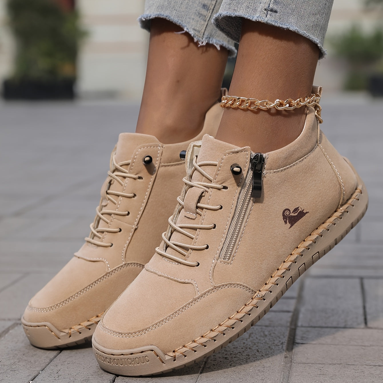 Vanessa | Schnür-Reißverschluss Damen Sneakers