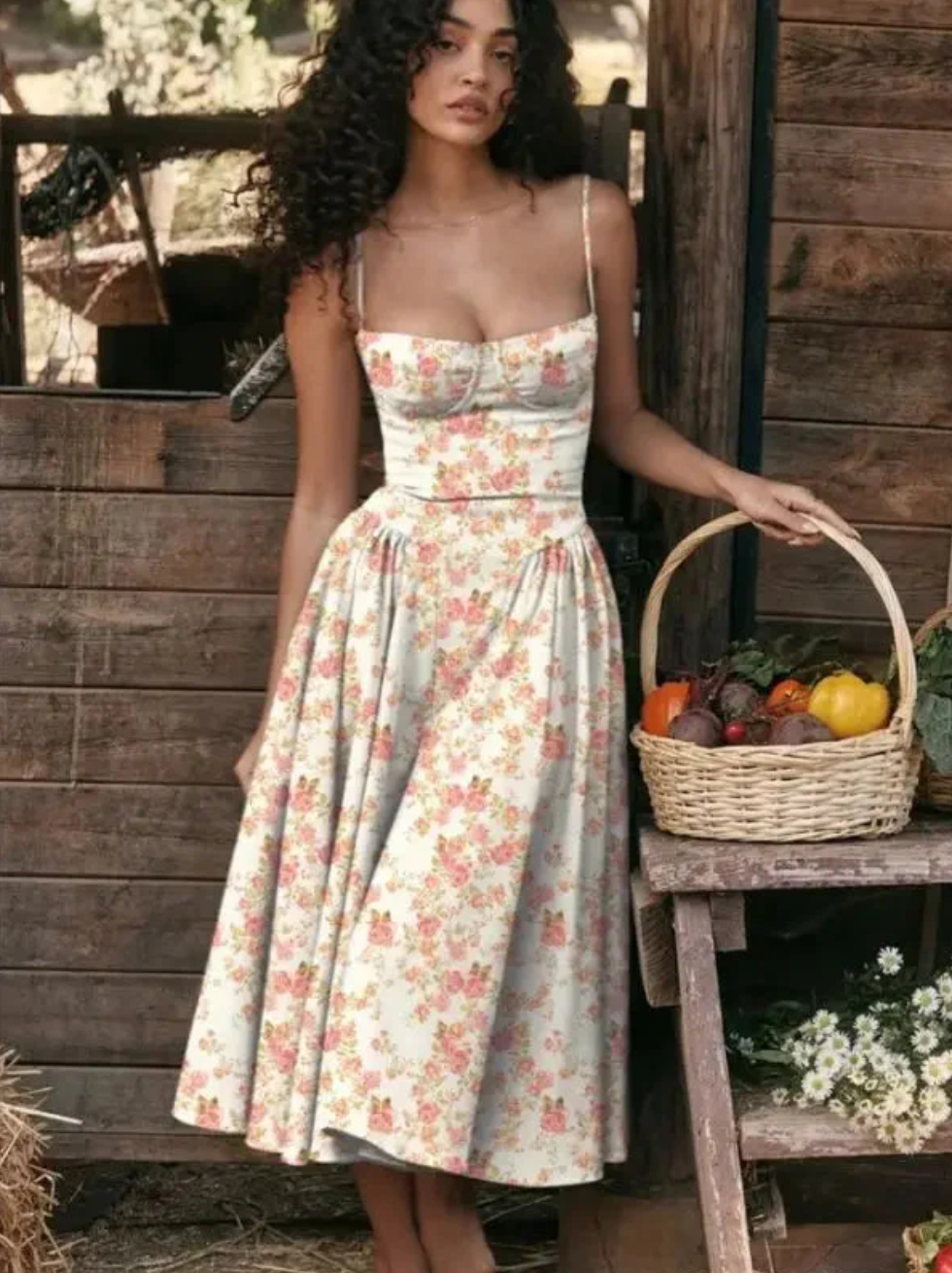 Nele | Stilvolles, leichtes Kleid mit V-Ausschnitt