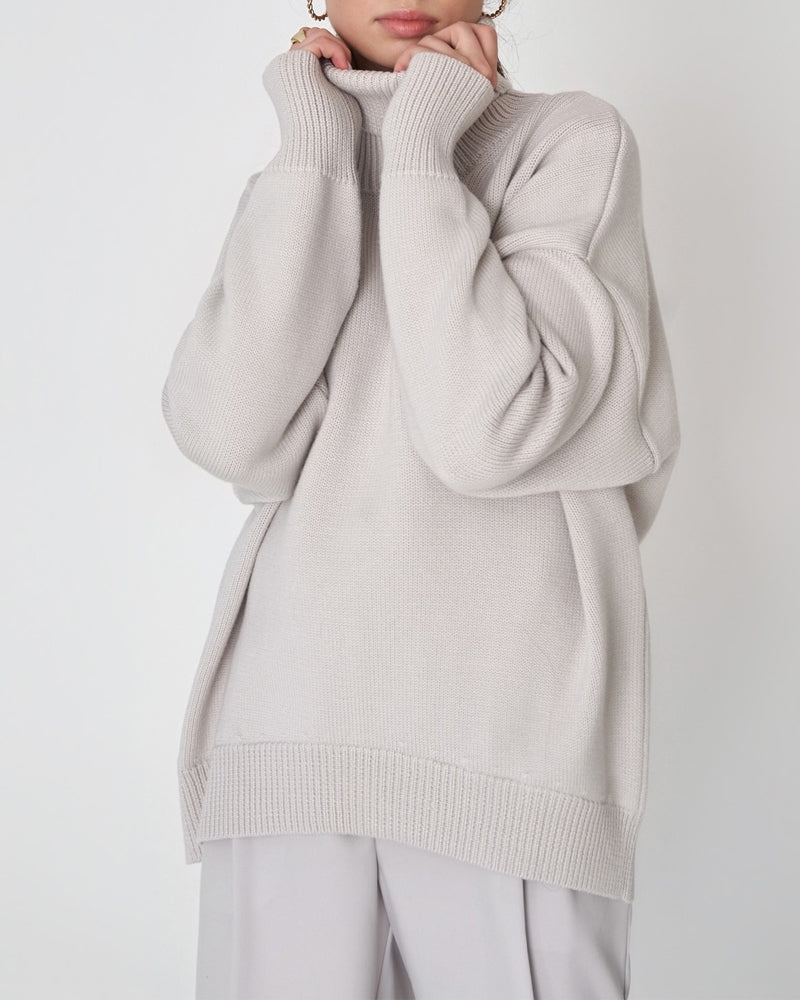 Annemarie | Damen Oversize Rollkragenpullover