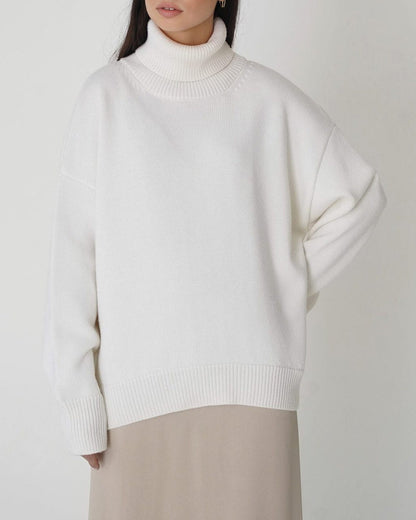 Annemarie | Damen Oversize Rollkragenpullover