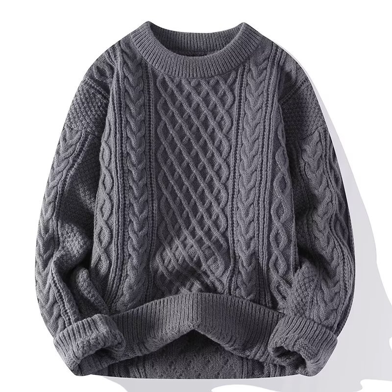 Tim | Herren Zopfmuster Rundhals Pullover