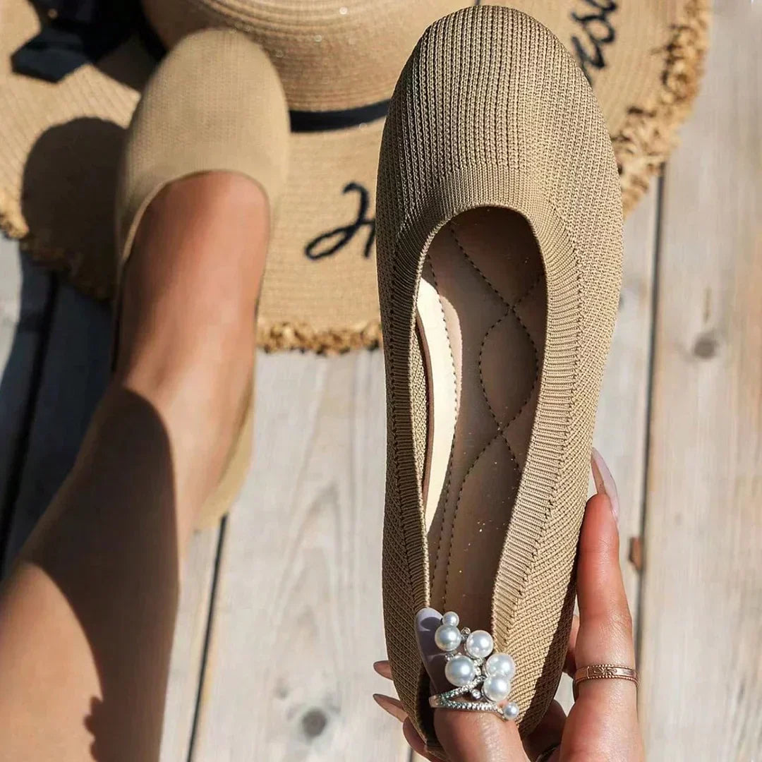 Elvy | Bequeme flache Schuhe zum Hineinschlüpfen