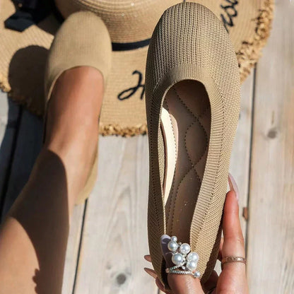 Elvy | Bequeme flache Schuhe zum Hineinschlüpfen