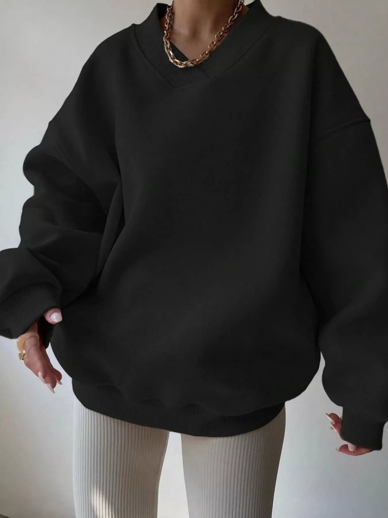 Senta | Winter Oversize V-Pullover