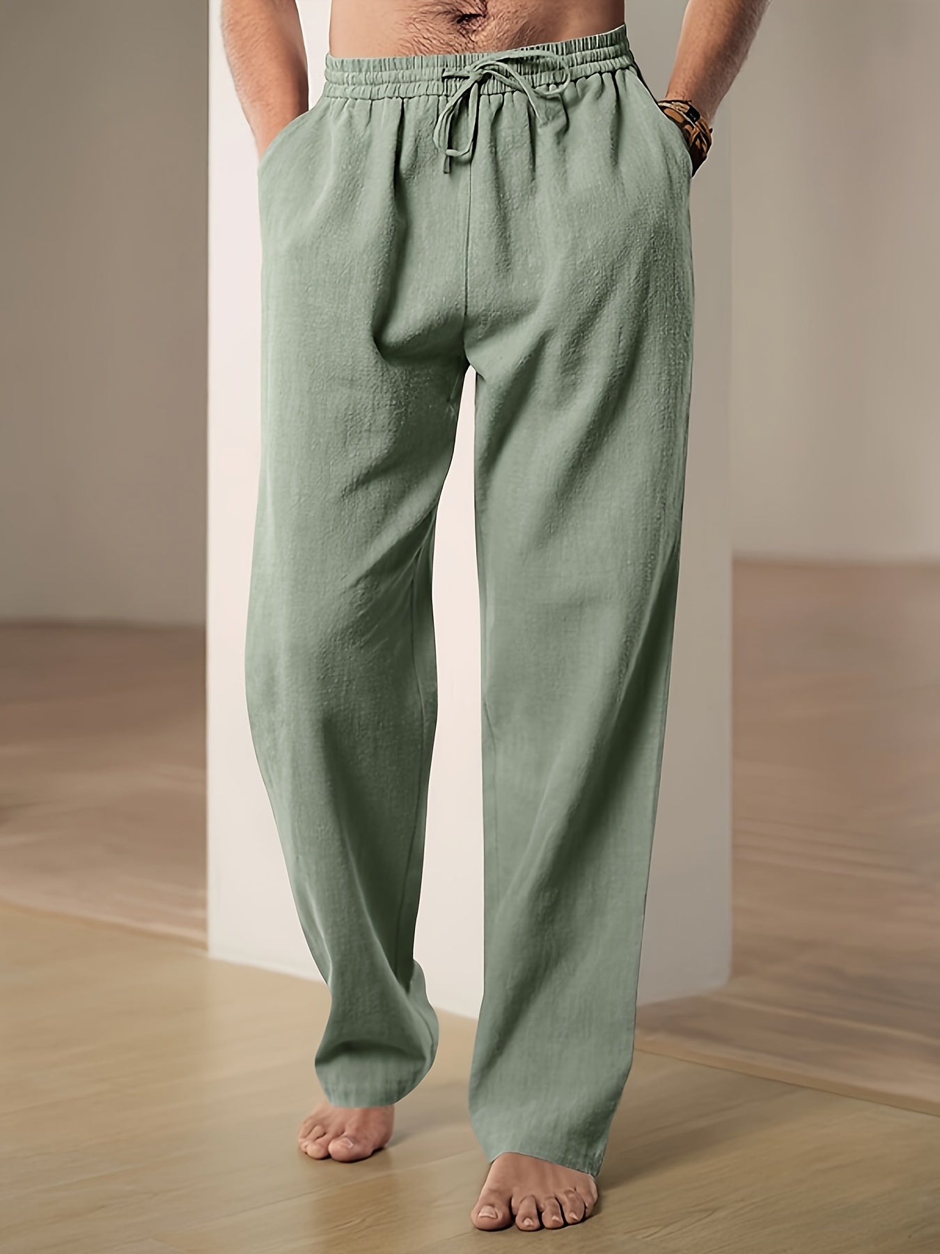 Andreas | Relaxed Fit Drawstring Pants für Männer - Bequeme, leichte Freizeitkleidung