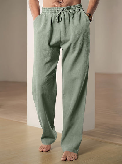 Andreas | Relaxed Fit Drawstring Pants für Männer - Bequeme, leichte Freizeitkleidung
