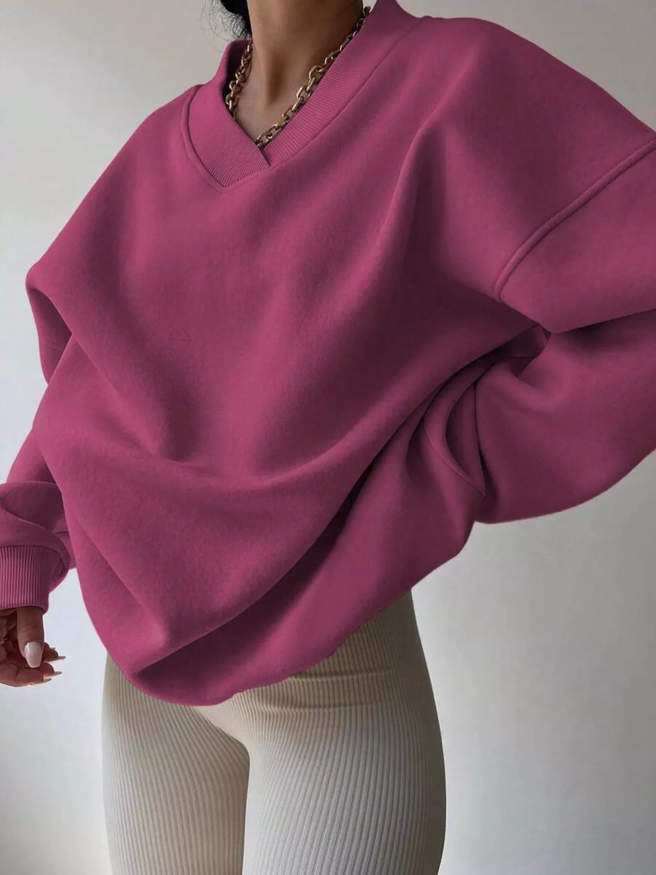 Senta | Winter Oversize V-Pullover