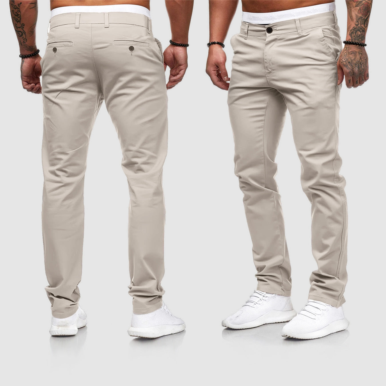 Kurt | Herren Casual Slim Fit Straight Leg Hose