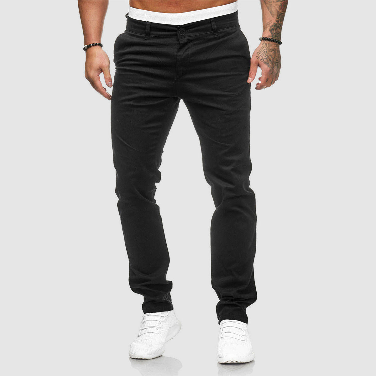 Kurt | Herren Casual Slim Fit Straight Leg Hose