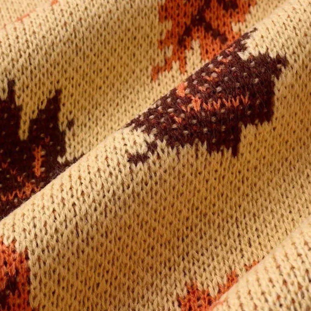 Imke | Damen Gemusterter Rundhals Pullover