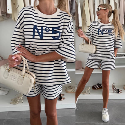 Linda | Stilvolles gestreiftes Sommerset für ultimativen Komfort