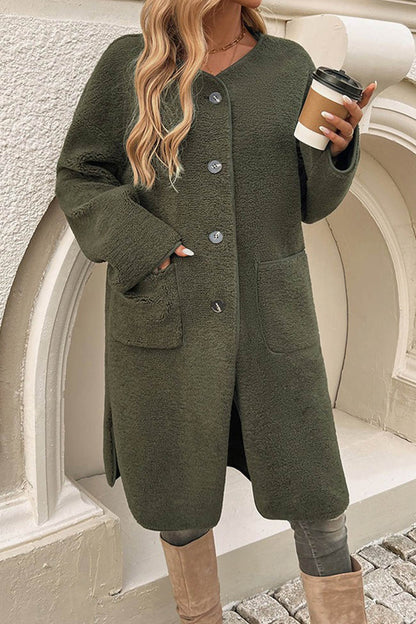 Mila | Warm Teddy Long Cardigan