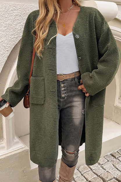 Mila | Warm Teddy Long Cardigan