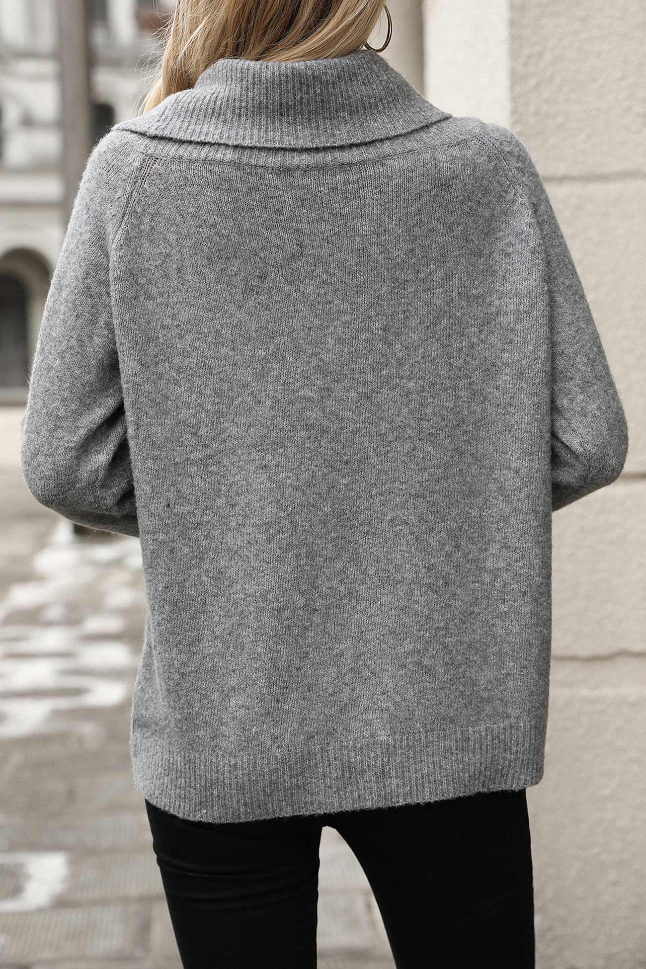 Zoé | Wasserfallkragen Pullover für Damen