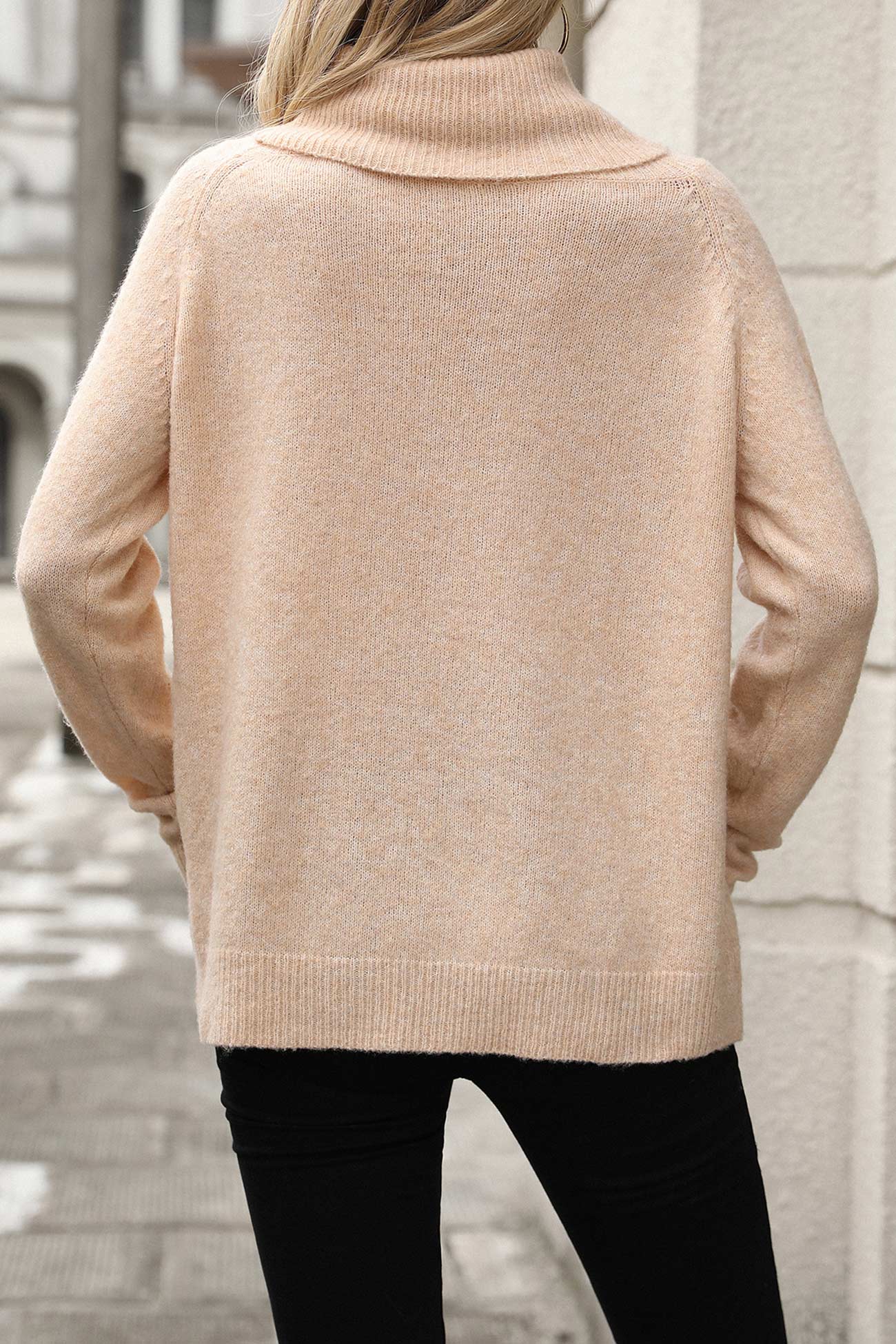 Zoé | Wasserfallkragen Pullover für Damen