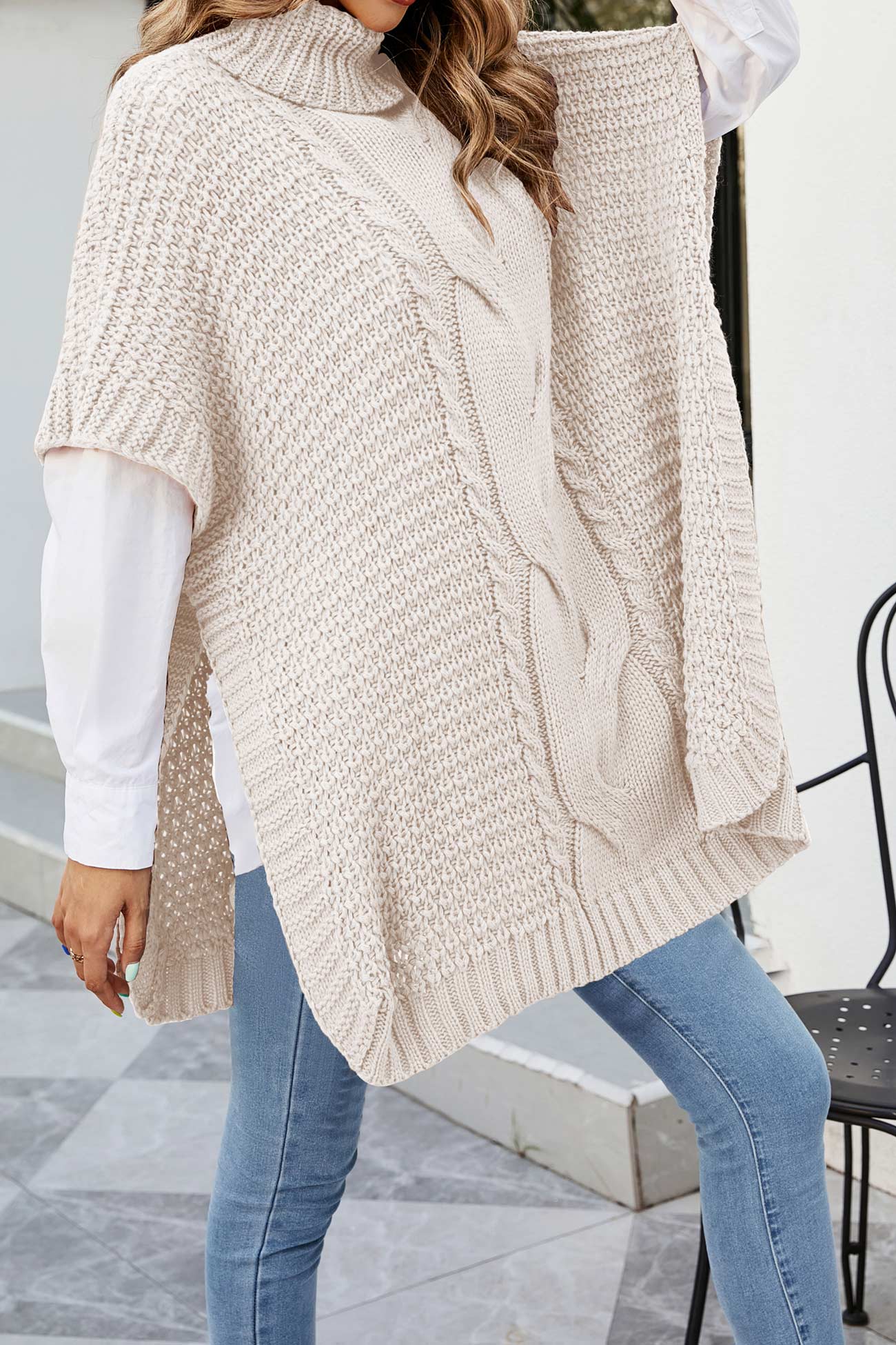 Irina | Zopfmuster Poncho