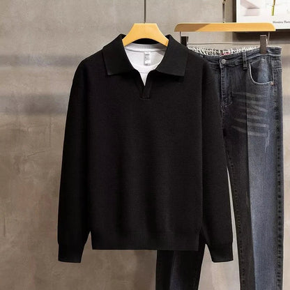 Axel | Langarm Polo-Shirt Pullover für Herren