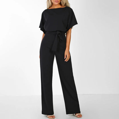 Clarissa | Eleganter strukturierter Damen Jumpsuit