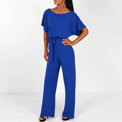Clarissa | Eleganter strukturierter Damen Jumpsuit