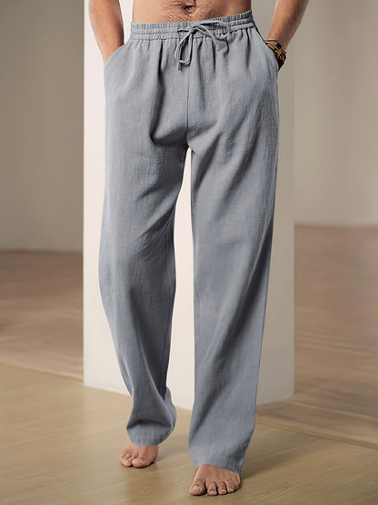 Andreas | Relaxed Fit Drawstring Pants für Männer - Bequeme, leichte Freizeitkleidung