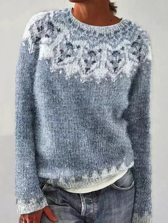 Rachele | Retro-Pullover mit bunten Mustern für Frauen
