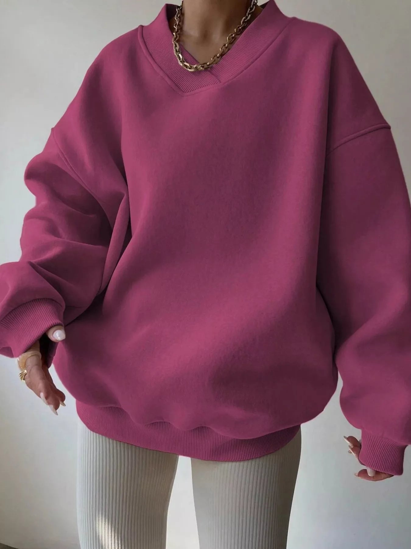 Senta | Winter Oversize V-Pullover