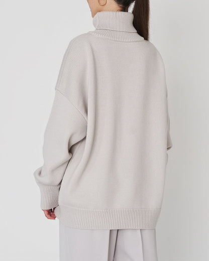 Annemarie | Damen Oversize Rollkragenpullover