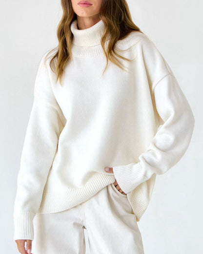 Annemarie | Damen Oversize Rollkragenpullover