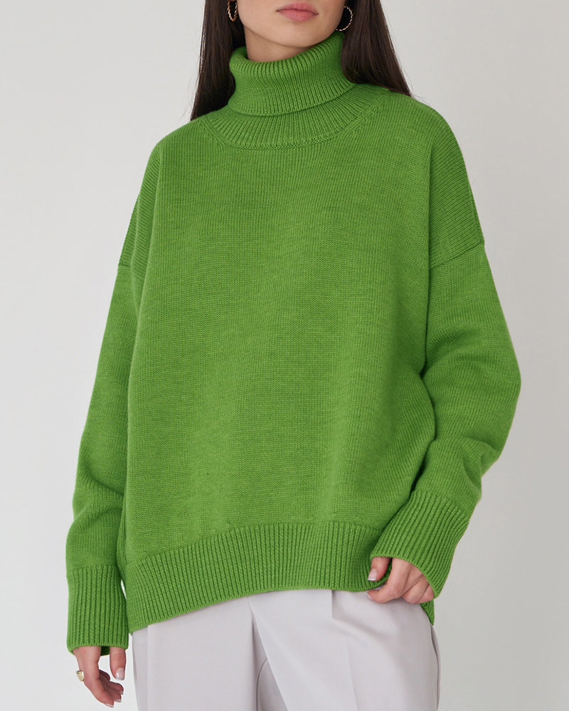 Annemarie | Damen Oversize Rollkragenpullover