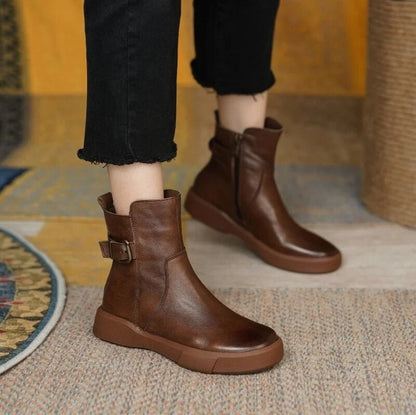 Birgit | Damen Vintage Knöchel Stiefel