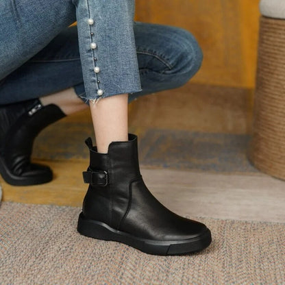Birgit | Damen Vintage Knöchel Stiefel