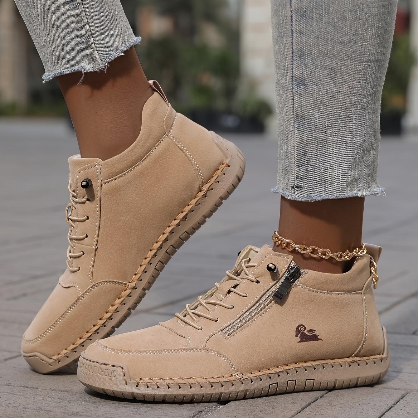 Vanessa | Schnür-Reißverschluss Damen Sneakers