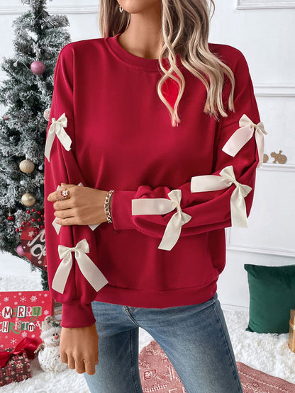 Jessica | Weihnachts-Rundhals Pullover für Damen