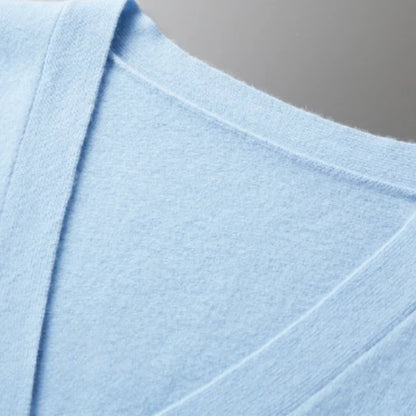 Lukas | Herren V-Ausschnitt Rippstrick-Cardigan