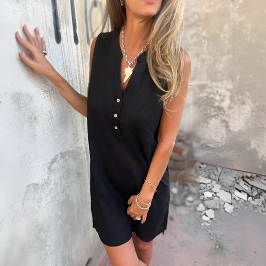 Sonja | Luftiges, leichtes, ärmelloses Kleid