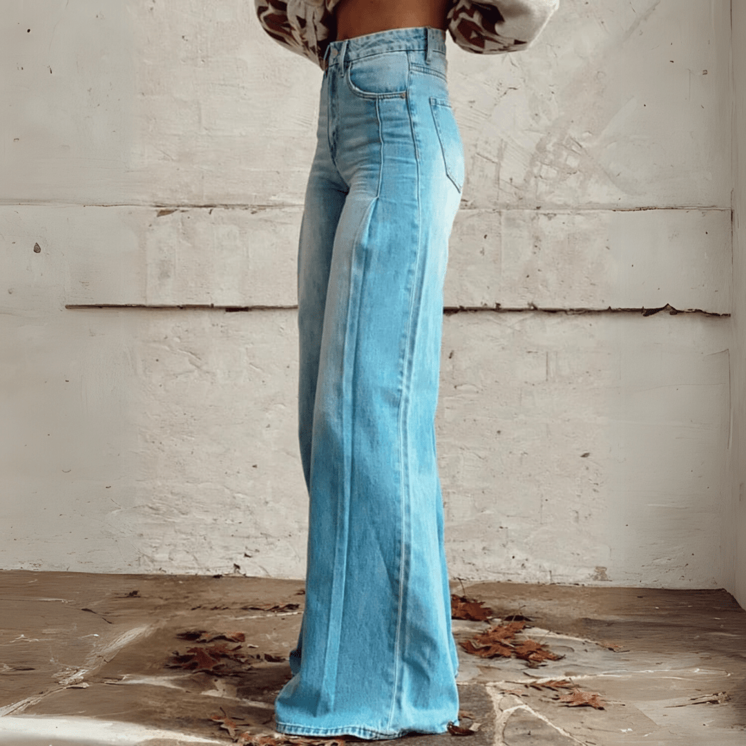 Mila | Vintage Jeans mit weitem Bein für Frauen