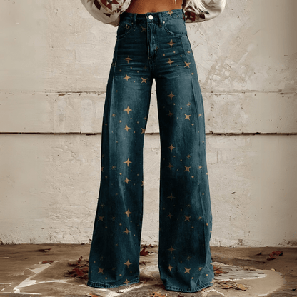 Mila | Vintage Jeans mit weitem Bein für Frauen
