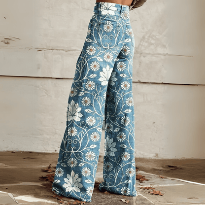 Mila | Vintage Jeans mit weitem Bein für Frauen
