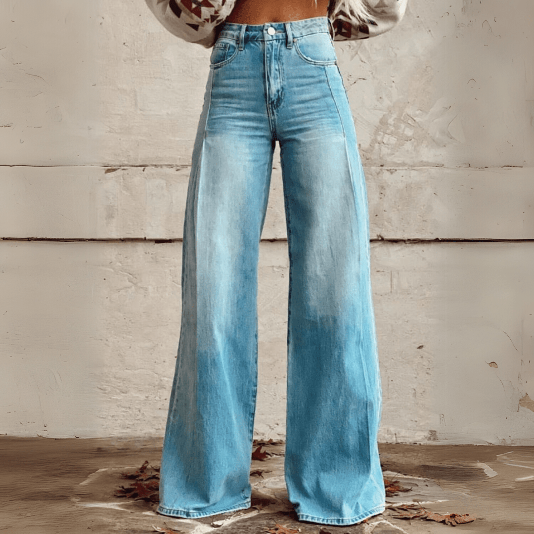 Mila | Vintage Jeans mit weitem Bein für Frauen