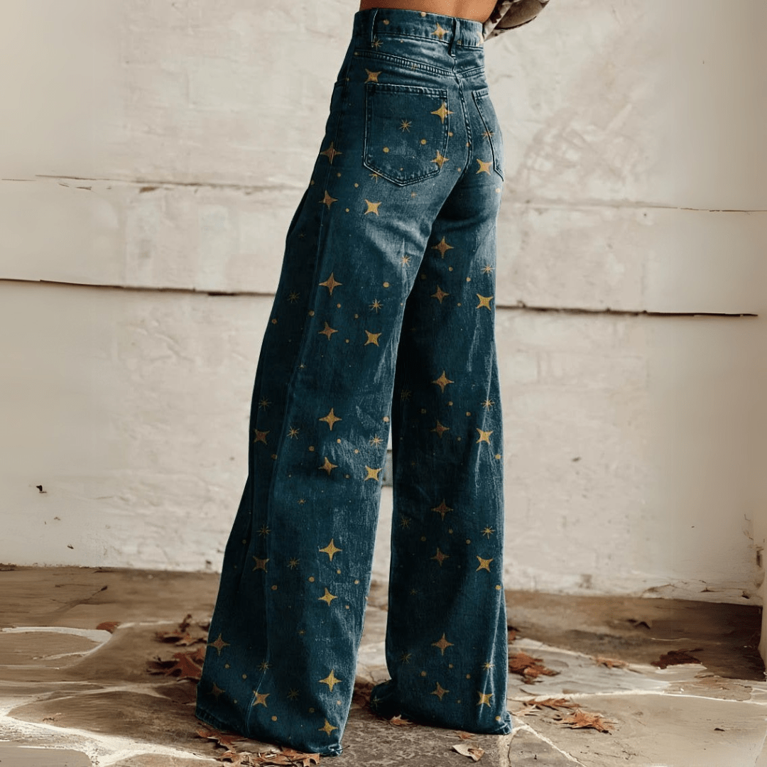 Mila | Vintage Jeans mit weitem Bein für Frauen